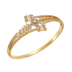 Geometric Zircon Bracelet 18K Gold Plated