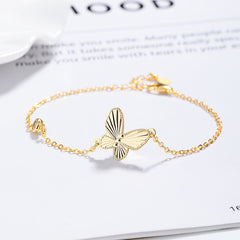 Butterfly Sterling Silver Bracelet for Women