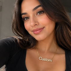 Custom letter pendant necklace, multiple colours available