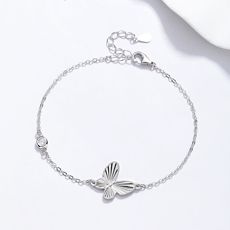 Butterfly Sterling Silver Bracelet for Women