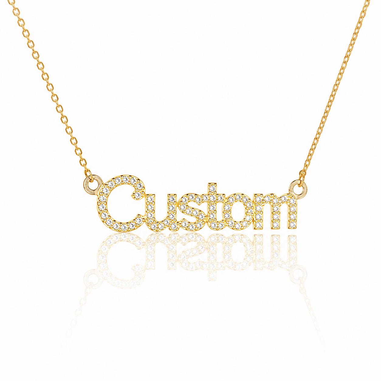 Personalized letter name necklace in 925 silver with custom pendant
