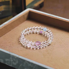 Multilayer Crystal Beaded Bracelet